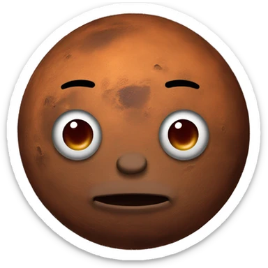 The planet mars sticker
