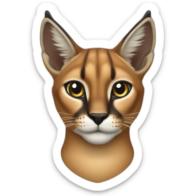 caracal cat sticker