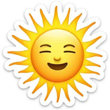 Aesthetically sun  sticker