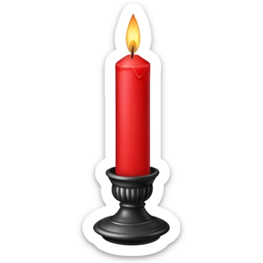 Red age 94 candle  sticker