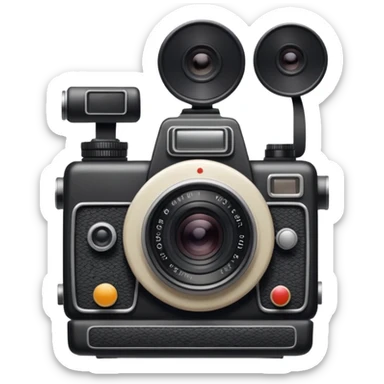 aestetic camera cottage core sticker