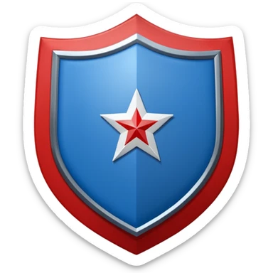 A shield emblem with two top squares: a blue one with "IHS" and a red one with a checkerboard and red circle. The main black shield has a white star, and a white ribbon below reads "DE TENEBRAS ILLUMINARE ET VIAS DIRIGERE".
 sticker