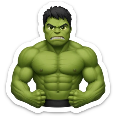 hulk  de sutiã sticker