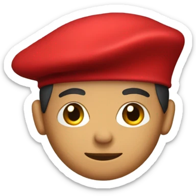 red french beret sticker