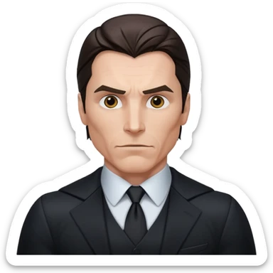 christian bale batman standing sticker