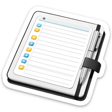 A modern planner sticker