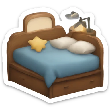 cozy bed sticker