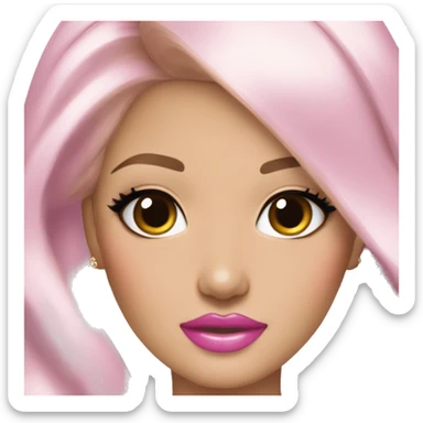 glamorous asian barbie  luxurious and boujee sticker