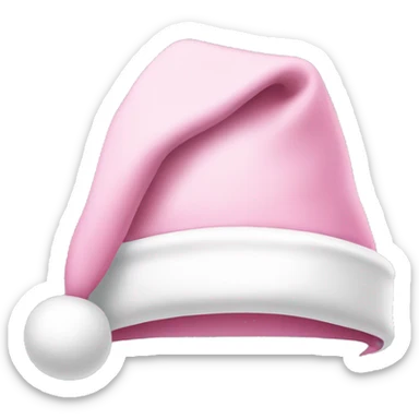 light pink santa hat sticker