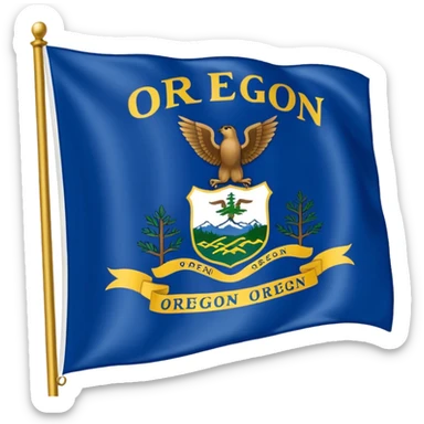 Flag of Oregon  sticker