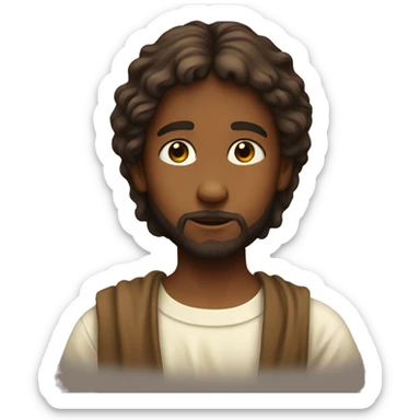 jesus when he was a kid sticker