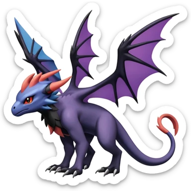 Salandit-Absol-Noibat-Noivern-Hybrid (Full body) sticker