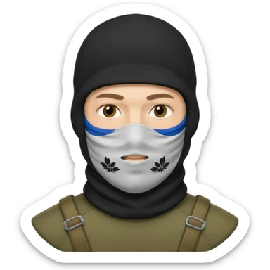 russian soldier with balaclava sticker