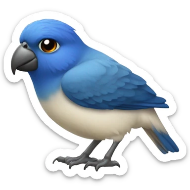 Agapornis azul sticker