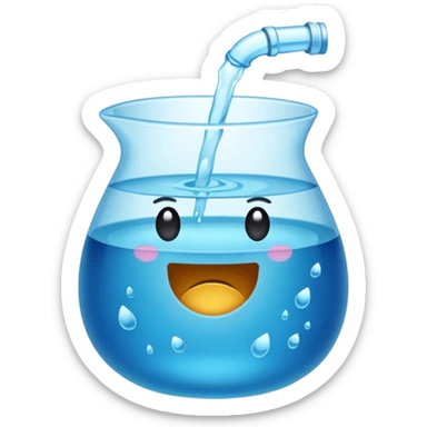 Quero que, com base nos emojis da apple, crie um emoji de gelo derretendo sticker