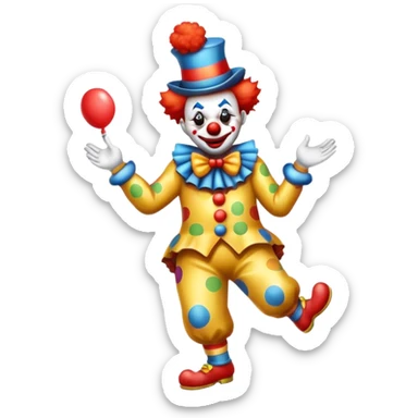 farting clown sticker