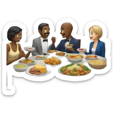 repas au four sticker