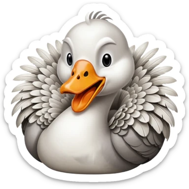 angry goose sticker