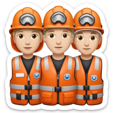 National Oceanic and Atmospheric Administration rescuers, multiple people sticker