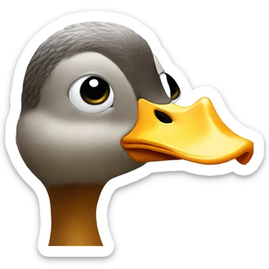 duck love eyes  sticker
