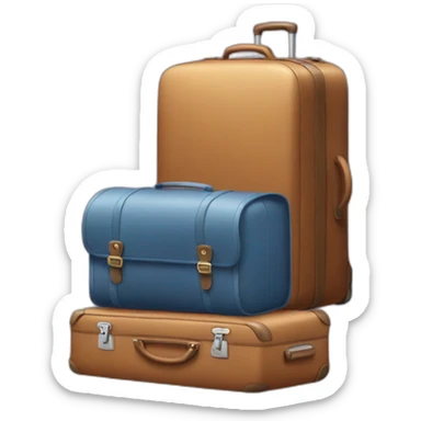 suitcase and backpack sticker
