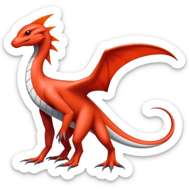 Latias-Salandit-Koraidon-Fakémon-hybrid-creature (full body)  sticker