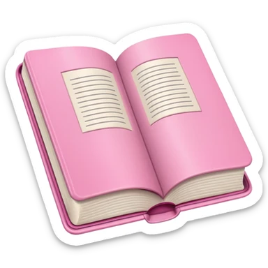 libro rosa sticker