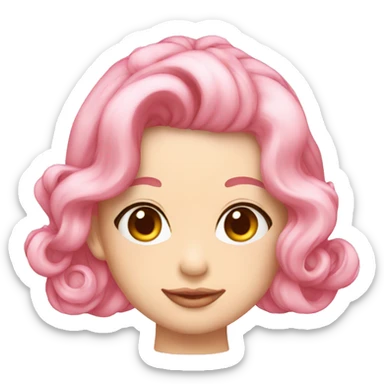 Light pink silk hair accessories  sticker