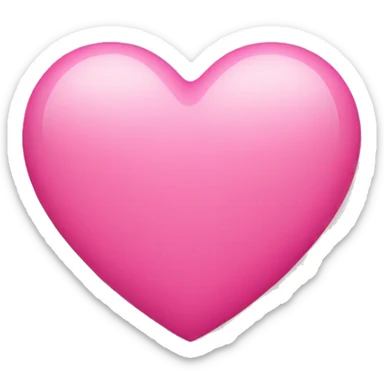 pink heart sticker