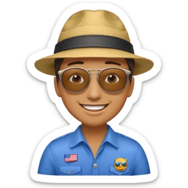 tour guide in USA sticker