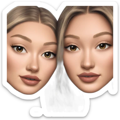 Gigi hadid and Bella hadid sticker