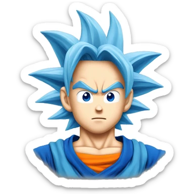 Goku ss blue sticker