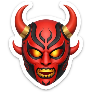 Devil Luchador mask  sticker