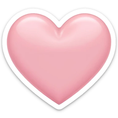 Pastel pink heart sticker
