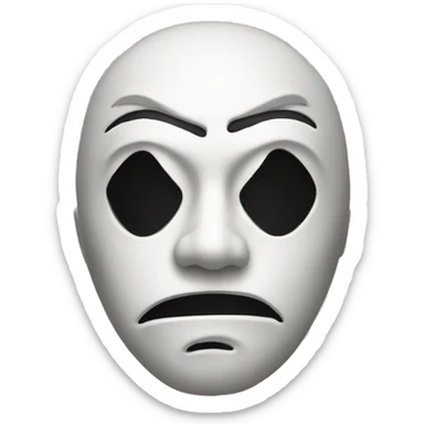 Scary movie mask  sticker