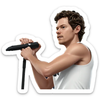 realistic portrait of a boy sticker