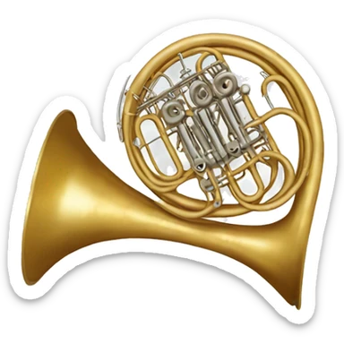 french horn sticker
