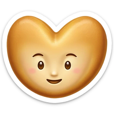 dessert Madeleine. without tail detail. long shape sticker