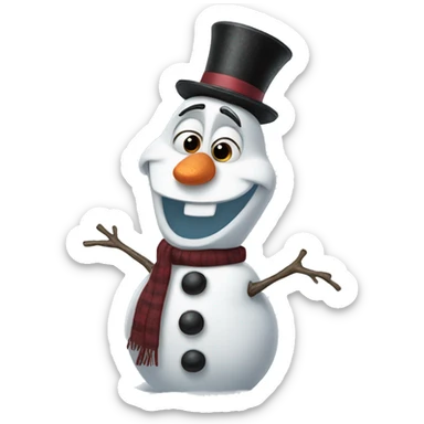 Olaf the snowman  sticker
