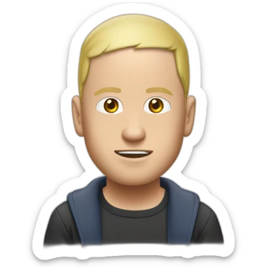 Eminem buvant une bière  sticker