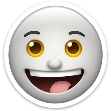 Eyeroll while laughing  sticker