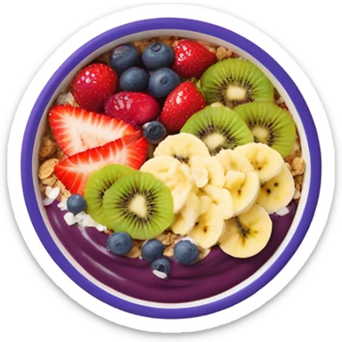 Acai bowl sticker