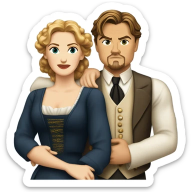 Kate winslet and Leonardo dicaprio titanic sticker