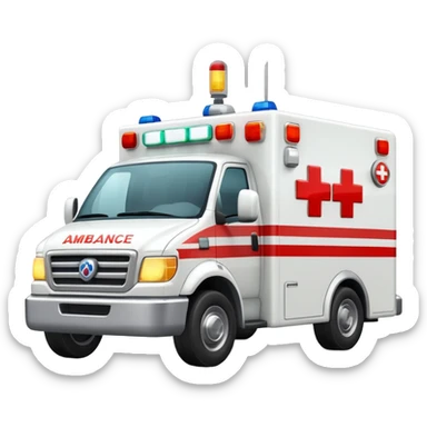 carro de emergencia  sticker