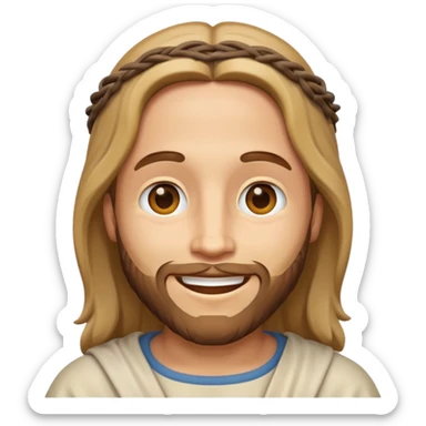 Make a jesus christ cartoon emoji like iphone sticker