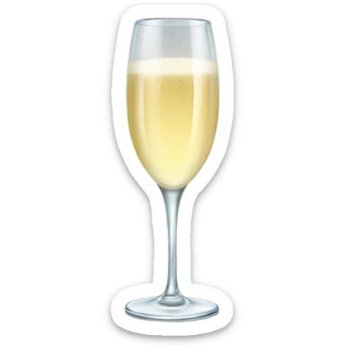 glass of prosecco sticker