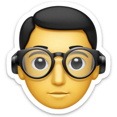 tech glasses sticker