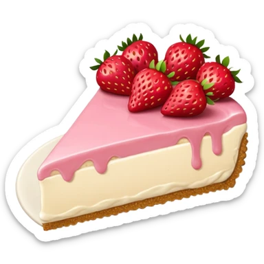 strawberry cheesecake sticker