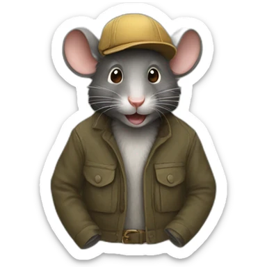 Raton laveur  sticker