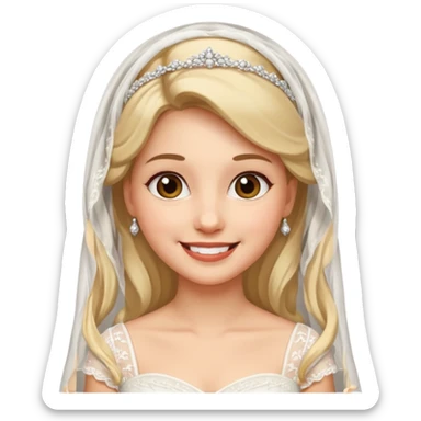 american Bride, traditonal. culture. sticker